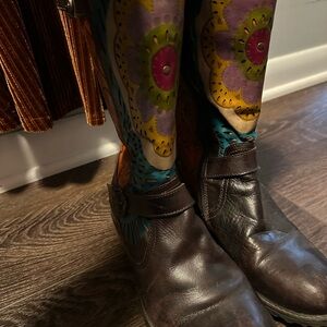 Colorful Floral Women's Boots